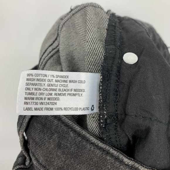 Wild Fable Mom Jeans Highest Rise Tapered Black Gray NWT - Picture 10 of 10